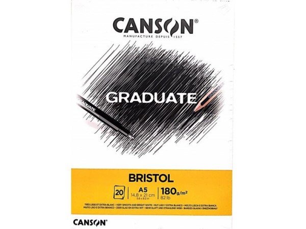 Canson Graduate Bristol A5 180 gr. 20 Sayfa