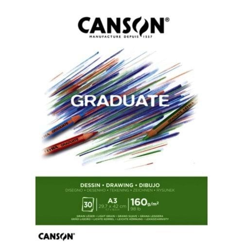 Canson Graduate Blok A3 160 gr. 30 Sayfa