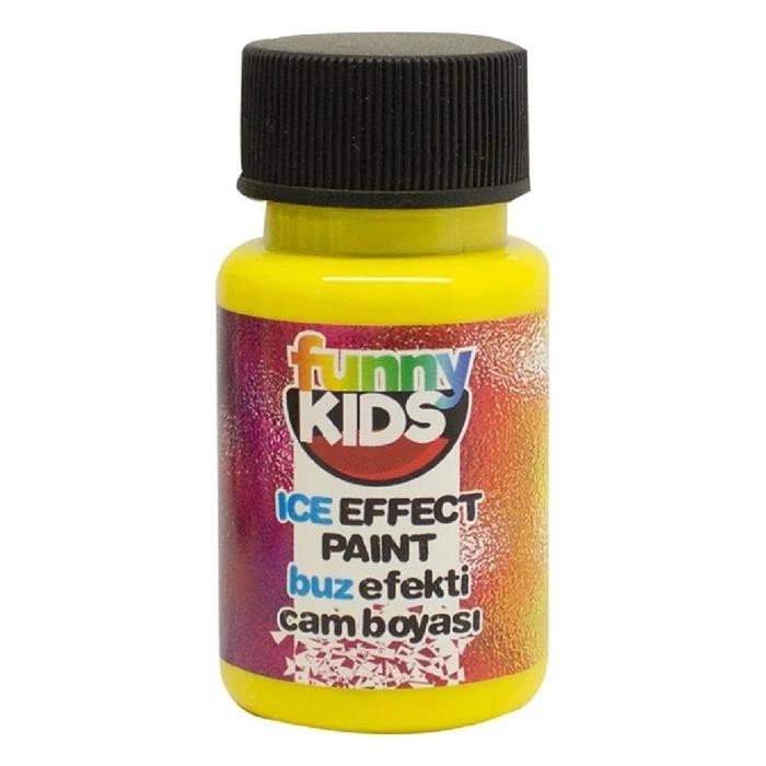 F. Kids Buz Efekti Cam Boyası - Sarı