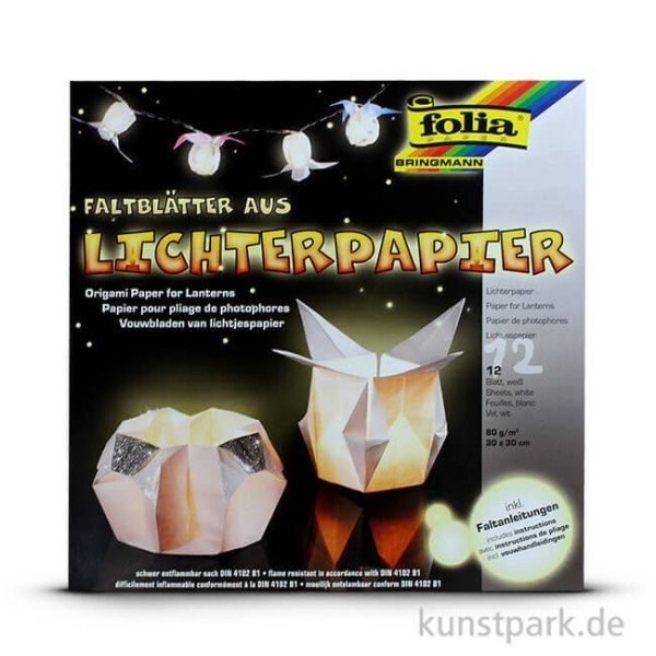 Folia Lichterpapier Fener Yapım Kağıdı 30*30 cm Beyaz