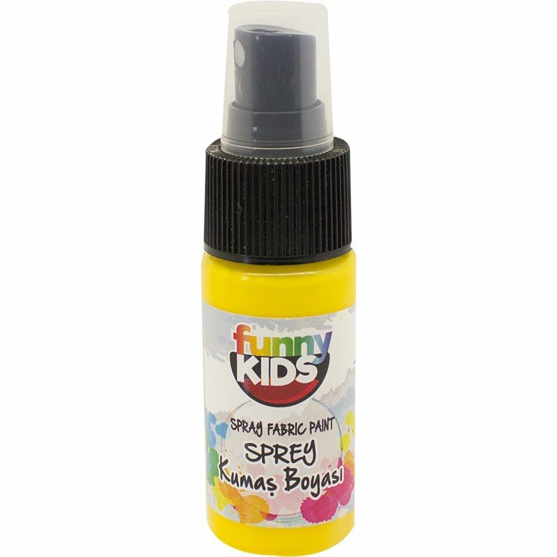 Funny Kids Sprey Kumaş Boya 30cc Sarı 4702